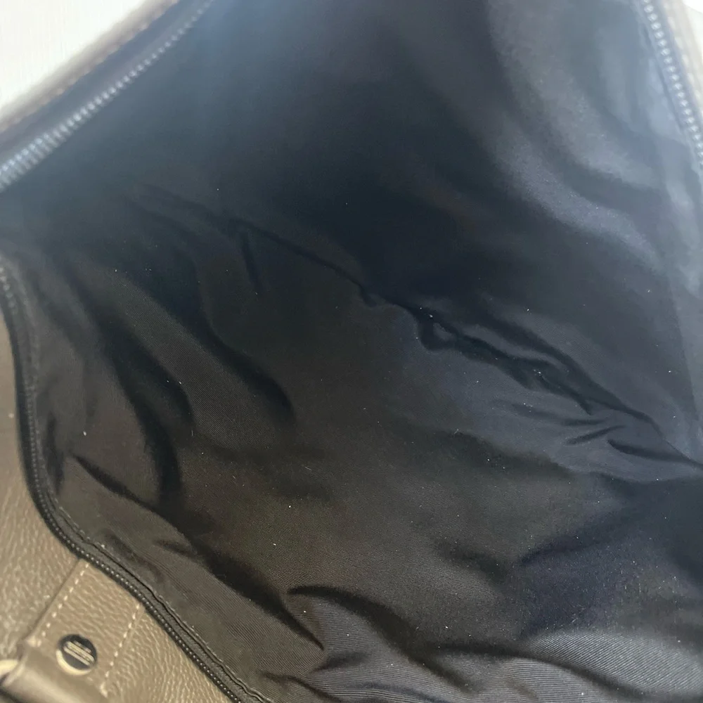 Coach Gray Leather Briefcase Bag